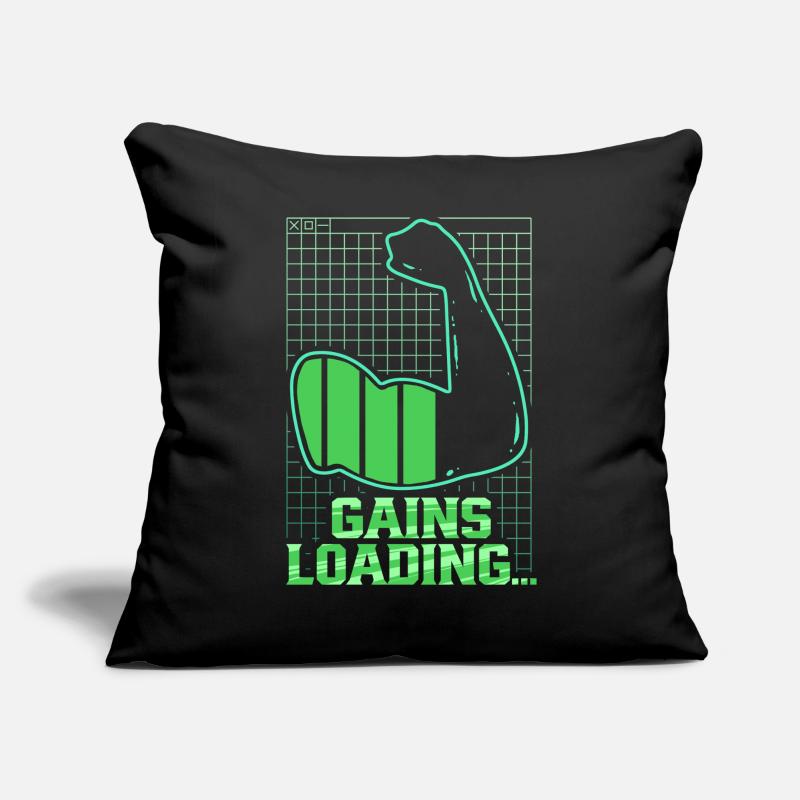 Biceps Biceps Training Gym Gains Loading Sofa pillow with filling 45cm x 45cm