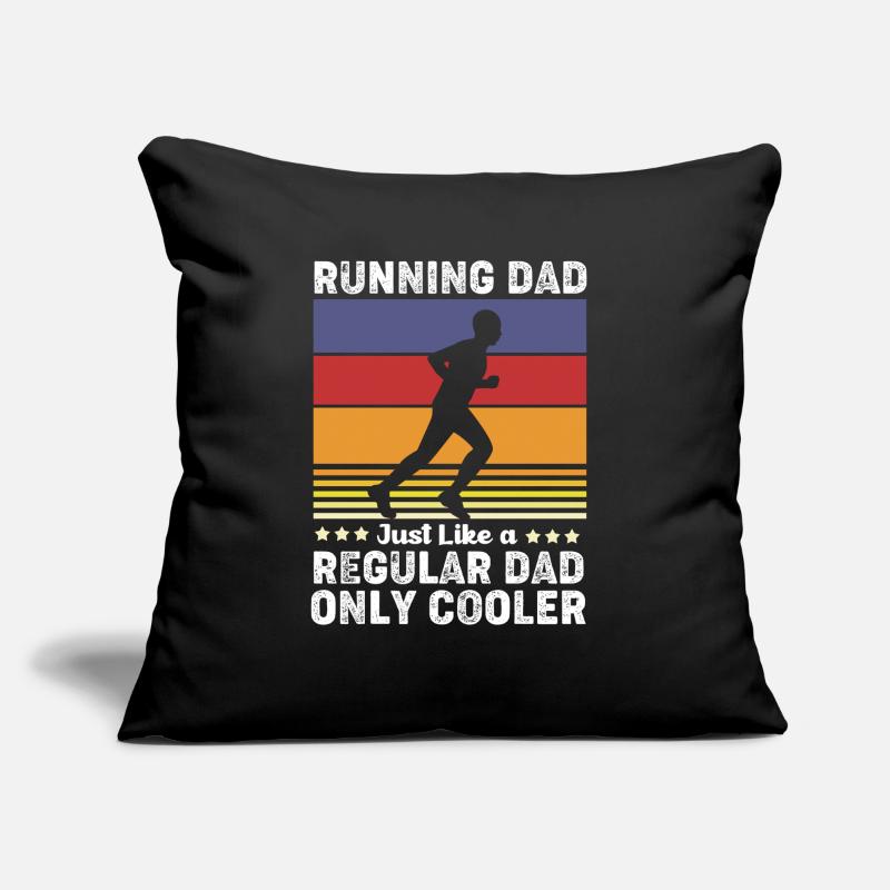 Marathon Half Marathon Marathon Runner Sofa pillow with filling 45cm x 45cm