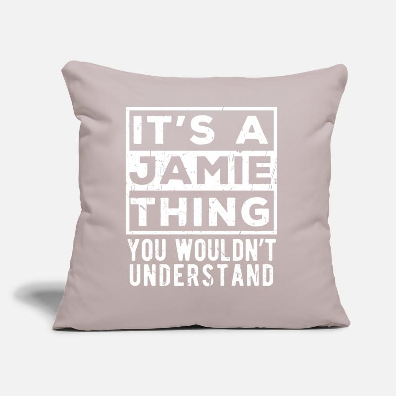 C’est une affaire de Jamie que tu ne comprendrais pas Coussin et housse de 45 x 45 cm