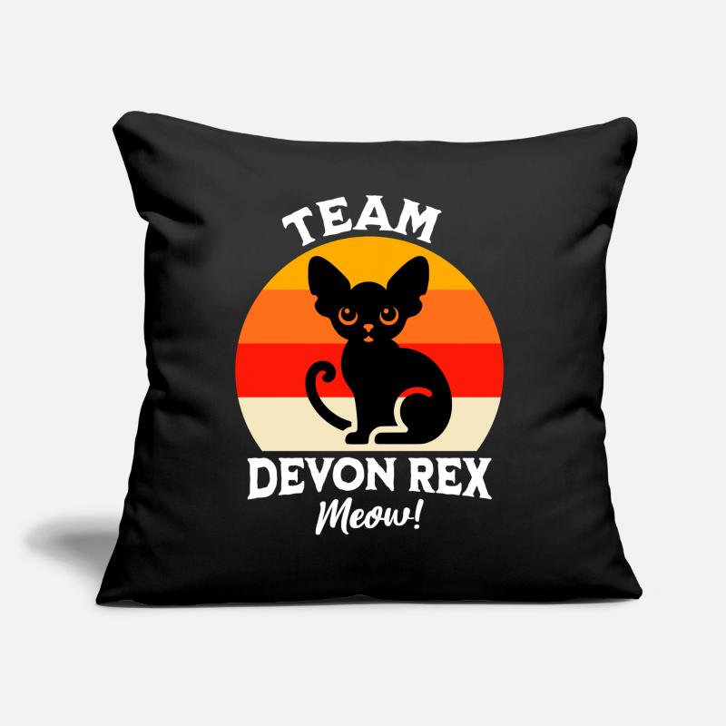 Équipe Devon Rex Coussin et housse de 45 x 45 cm