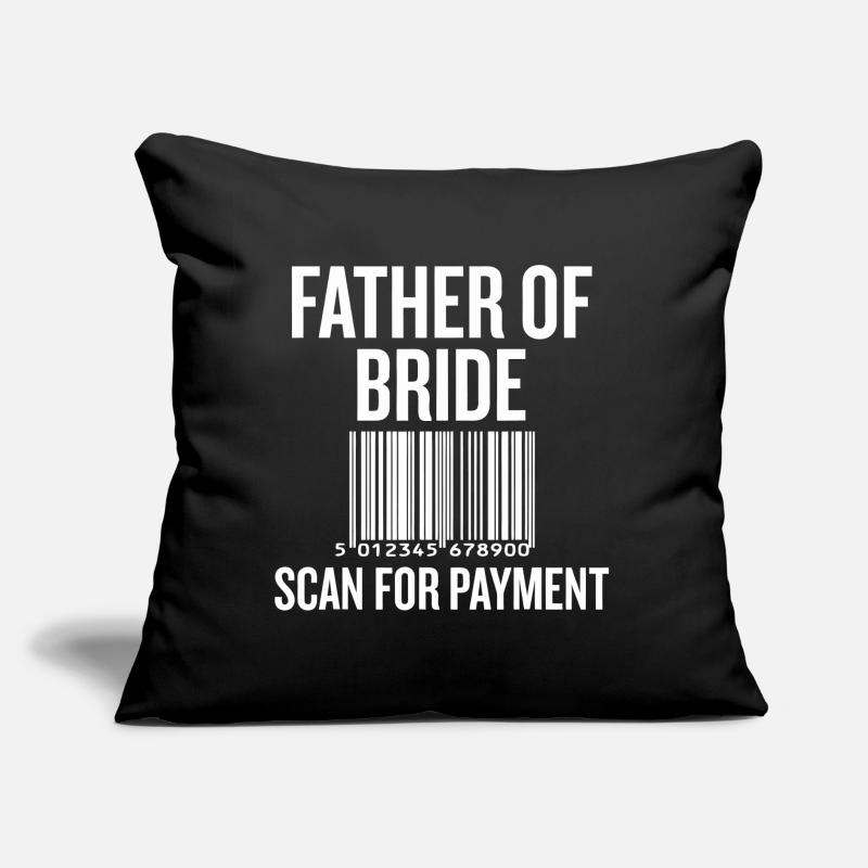 Père de la mariée Badgecode Tee Coussin et housse de 45 x 45 cm