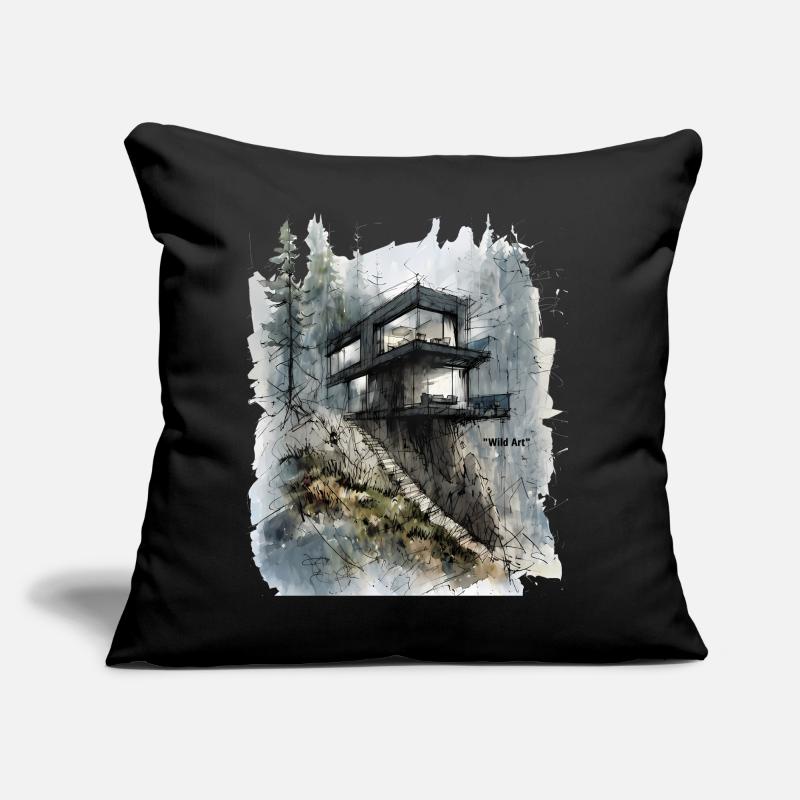 Waldglashütte auf der Klippe Sofakissen mit Füllung 45 x 45 cm