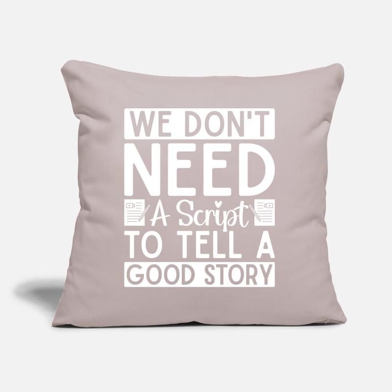 Theater We Don´t Need A Script Actor Musical Sofakissen mit Füllung 45 x 45 cm