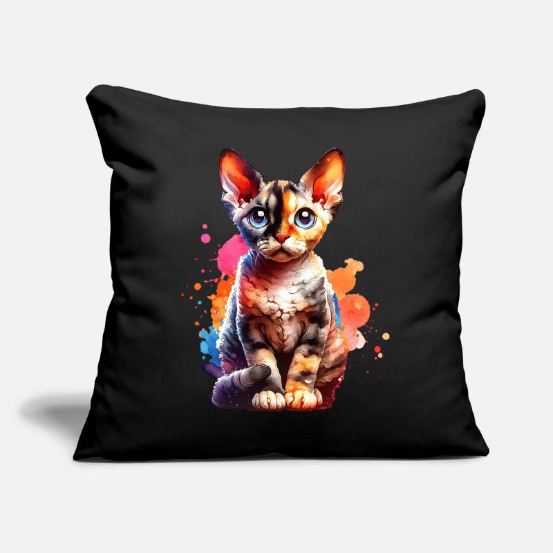 Devon Rex Gift Sofa pillow with filling 45cm x 45cm