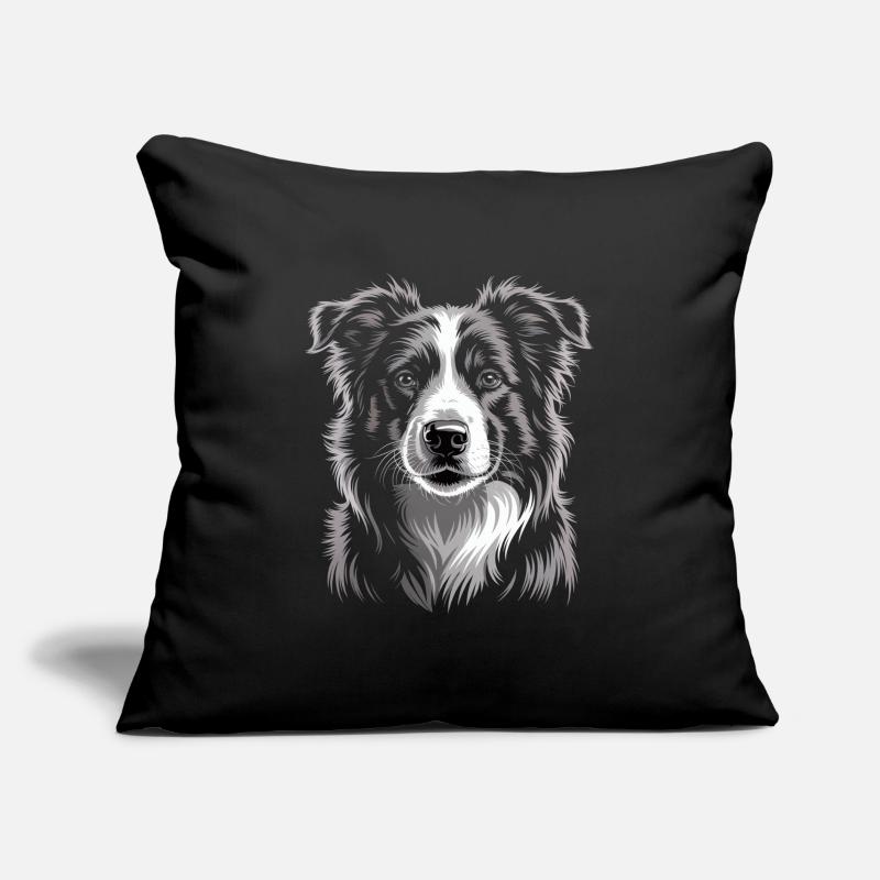 Boder Collie Sofakissen mit Füllung 45 x 45 cm