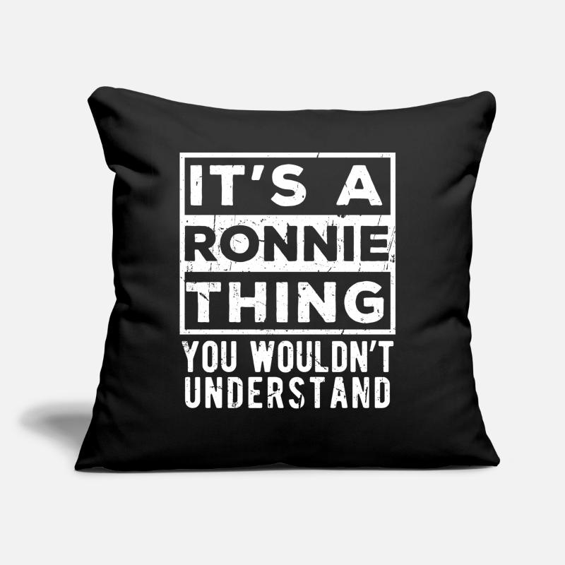 C’est une affaire de Ronnie que tu ne comprendrais pas Coussin et housse de 45 x 45 cm
