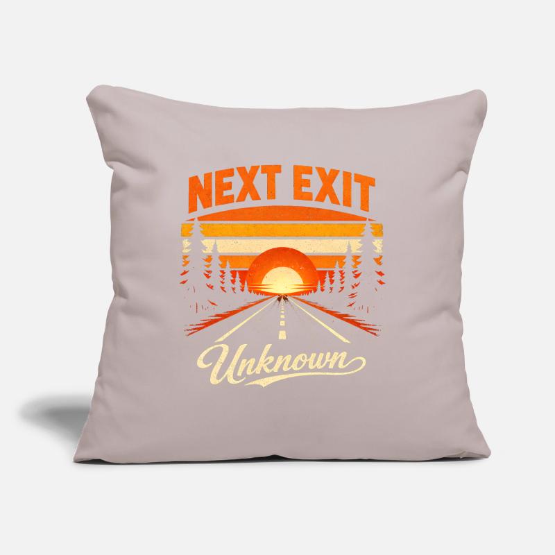 Next exit Unknown | Road trip Sofa pillow with filling 45cm x 45cm