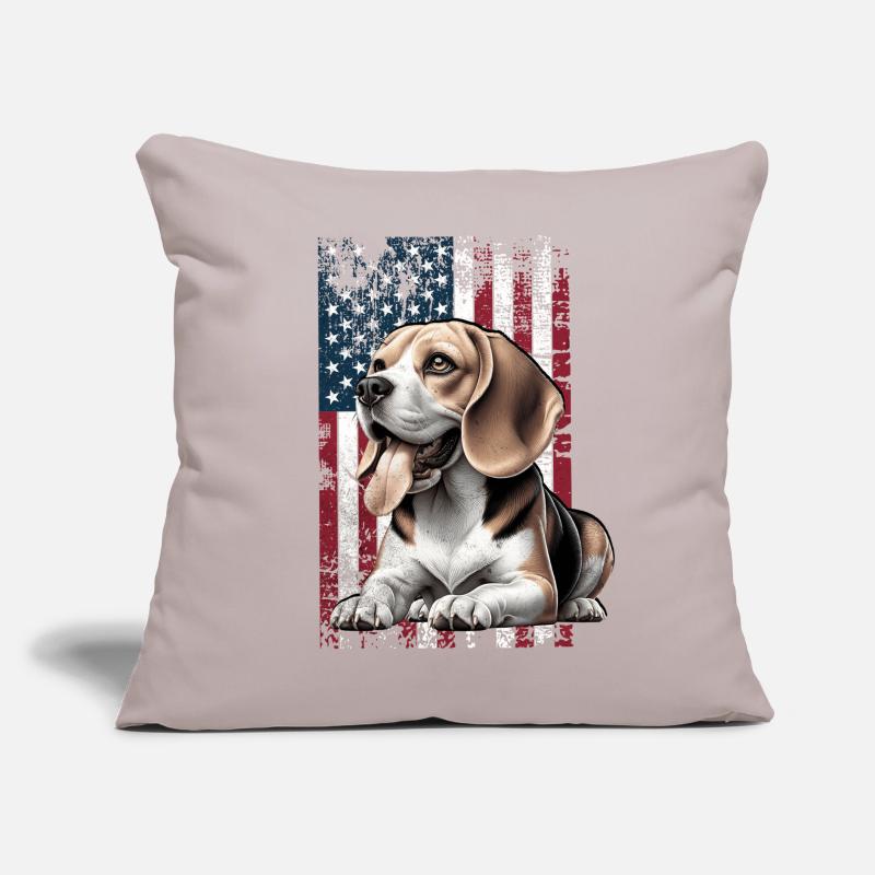 Beagle US Beagle Coussin et housse de 45 x 45 cm