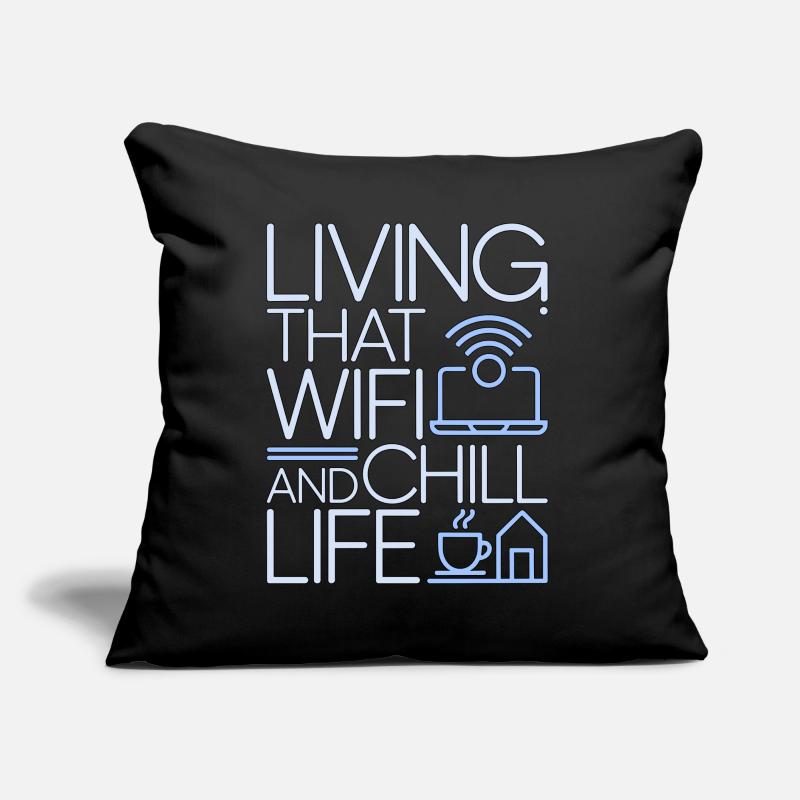 Remote Developer Living That WiFi Web Developer Sofa pillow with filling 45cm x 45cm