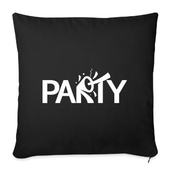 Party - Sofakissen mit Füllung 45 x 45 cm - Schwarz - Vorne
