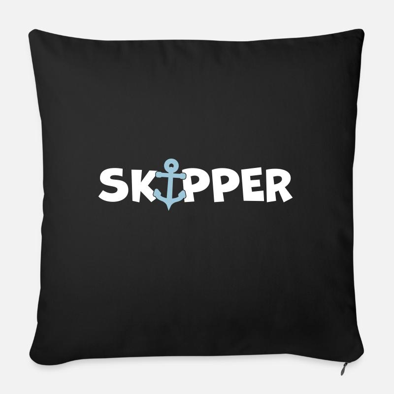 Skipper - Sofakissen mit Füllung 45 x 45 cm - Schwarz