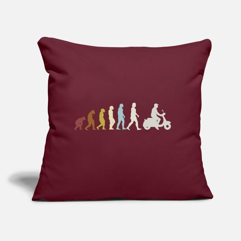 Moped Moped Evolution Moped Rider Scooter Sofa pillow with filling 45cm x 45cm