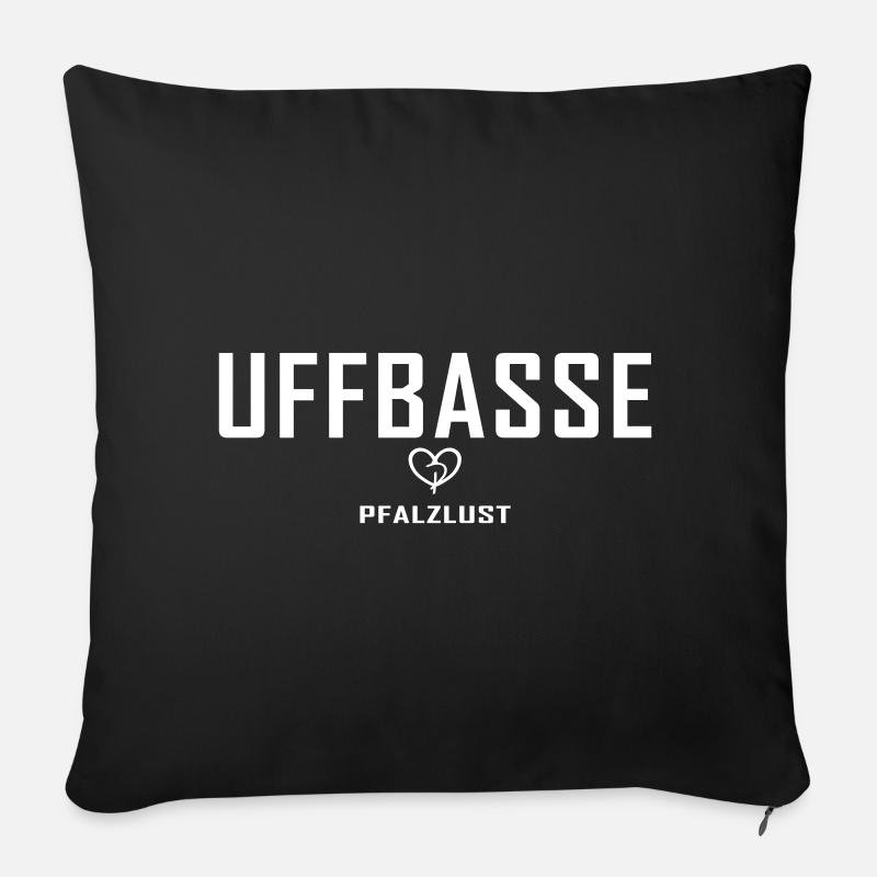 Uffbasse - Sofakissen mit Füllung 45 x 45 cm - Schwarz