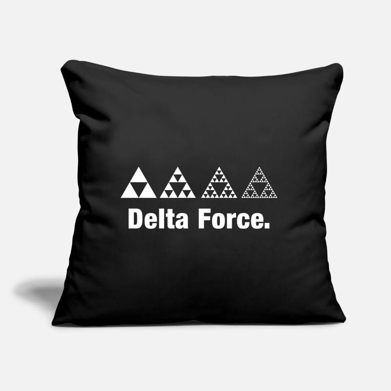 Récursion de la géométrie de la force du triangle fractal Coussin et housse de 45 x 45 cm