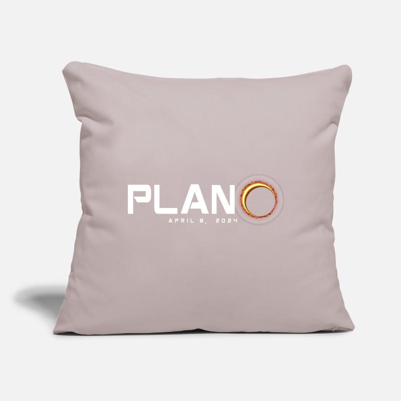 Plano Texas 2024 Eclipse Souvenir 8 avril Coussin et housse de 45 x 45 cm