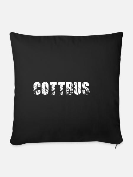 Cottbus - Sofakissen mit Füllung 45 x 45 cm - Schwarz