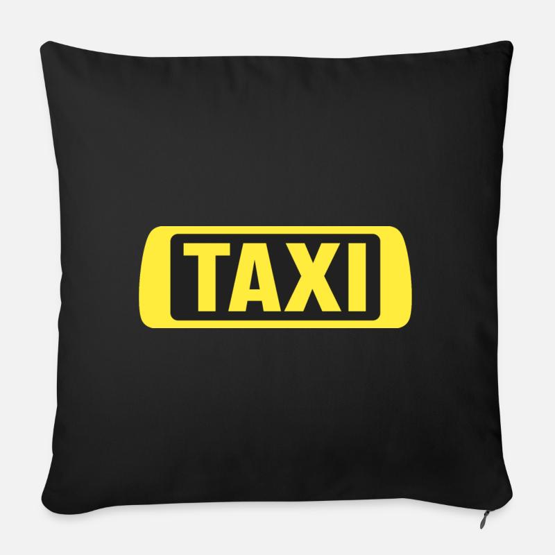 Taxi - Coussin et housse de 45 x 45 cm - noir