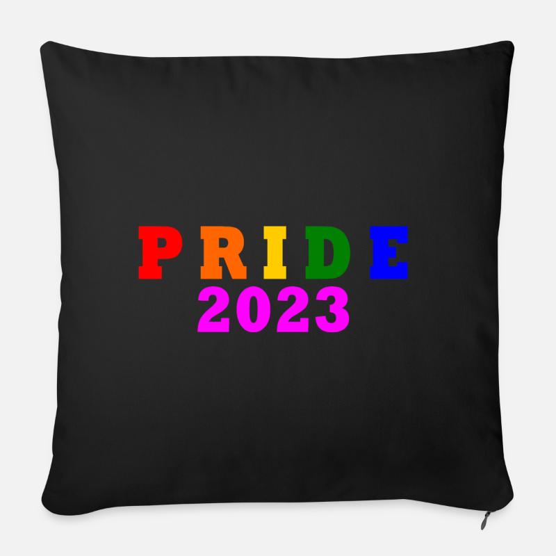 Pride 2023 - Sofakissen mit Füllung 45 x 45 cm - Schwarz