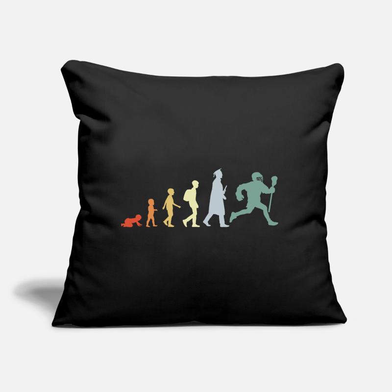 Évolution d’un joueur de crosse Coussin et housse de 45 x 45 cm