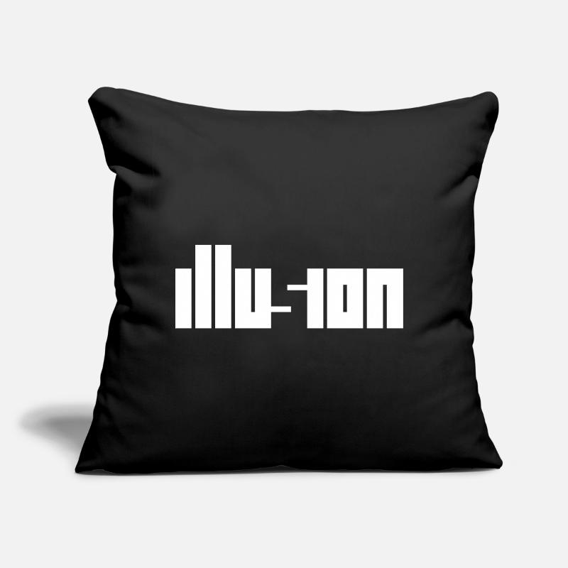 Illusion – Illusion d’optique Conception de contraste Coussin et housse de 45 x 45 cm