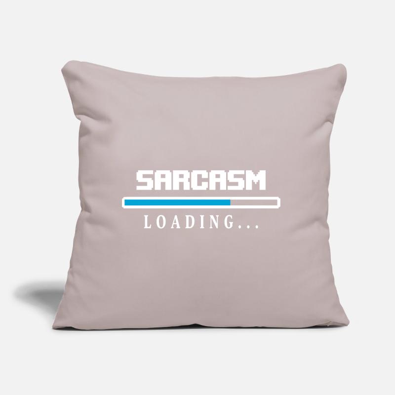 Sarcasm Loading Ladebalken Spruch Sofakissen mit Füllung 45 x 45 cm