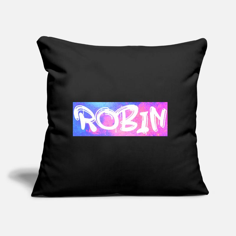 Robin Name Geschenk Geschenkidee Galaxie Sofakissen mit Füllung 45 x 45 cm