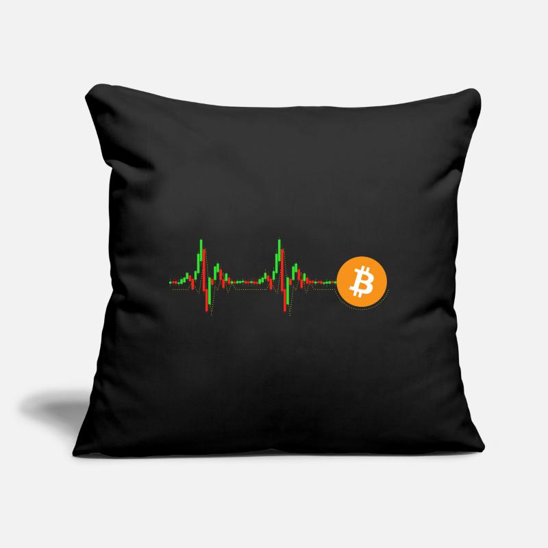 Bitcoin Chart Pattern Sofa pillow with filling 45cm x 45cm