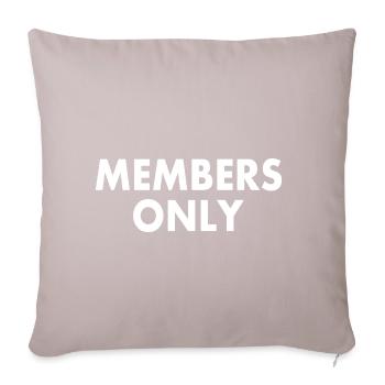 Members only - Coussin et housse de 45 x 45 cm - taupe clair - Devant