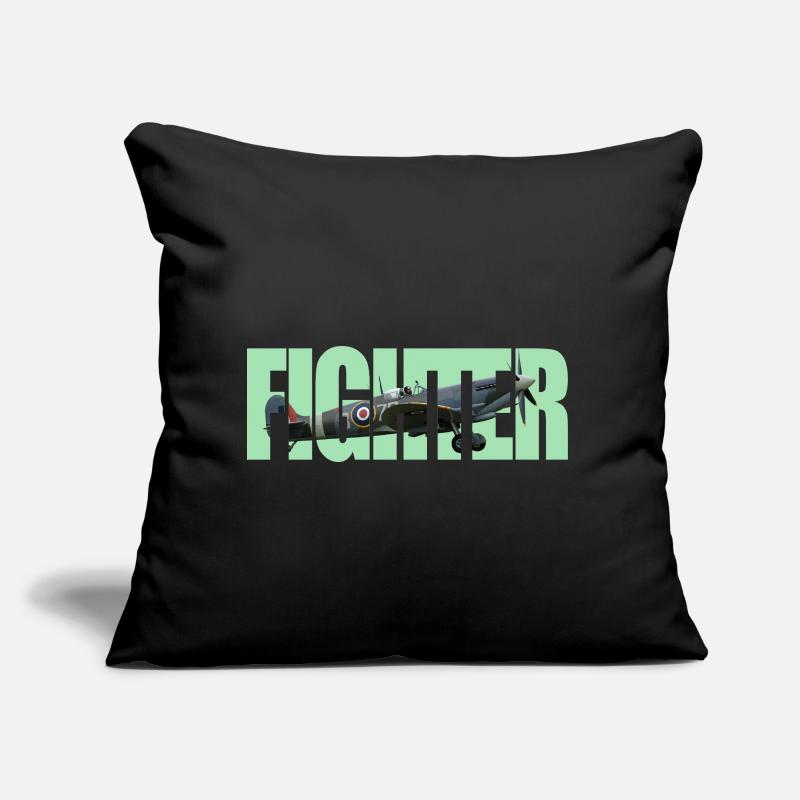Fighter Spitfire Sofakissen mit Füllung 45 x 45 cm