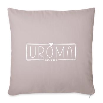Arrière-arrière-grand-mère Est 2026 - Coussin et housse de 45 x 45 cm - taupe clair - Devant