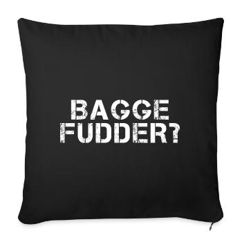BAGGEFUDDER Hessisch Spruch Hessen lustig - Sofa pillow with filling 45cm x 45cm - black - Front