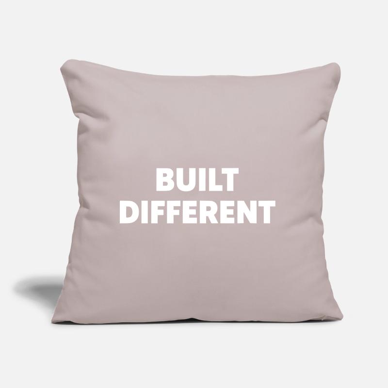 Built Different – Bold Statement Typography Sofa pillow with filling 45cm x 45cm