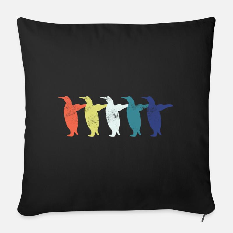 Pinguin Pinguine - Sofakissen mit Füllung 45 x 45 cm - Schwarz