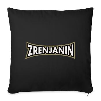 Zrenjanin, moj grad. - Sofakissen mit Füllung 45 x 45 cm - Schwarz - Vorne