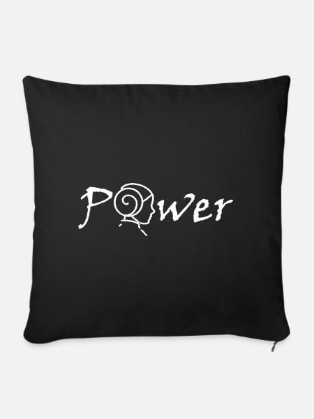 Power - Sofakissen mit Füllung 45 x 45 cm - Schwarz