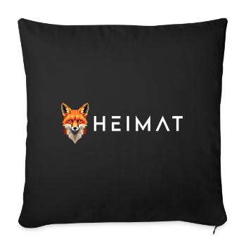 Heimat Rotfuchs geometric Designs - Sofakissen mit Füllung 45 x 45 cm - Schwarz - Vorne