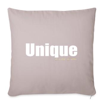 Unique - Sofa pillow with filling 45cm x 45cm - light taupe - Front