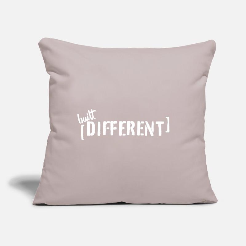 Built Different – Typo Statement Trend Saying Sofa pillow with filling 45cm x 45cm