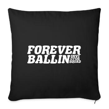 Équipe Forever Ballin - Coussin et housse de 45 x 45 cm - noir - Devant