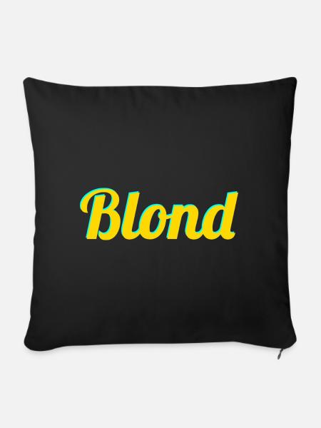 BLOND - Sofakissen mit Füllung 45 x 45 cm - Schwarz