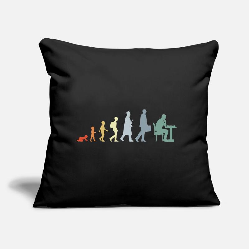 Vintage Chess Evolution Sofa pillow with filling 45cm x 45cm