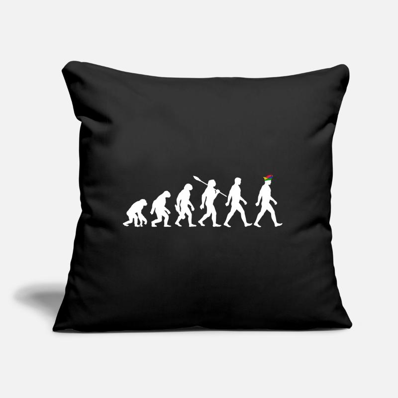Evolution - Karneval - Narrenkappe - Verkleidung Sofakissen mit Füllung 45 x 45 cm