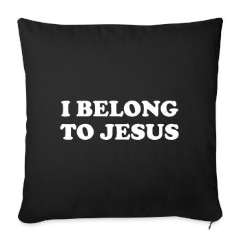 I Belong To Jesus - Sofa pillow with filling 45cm x 45cm - black - Front