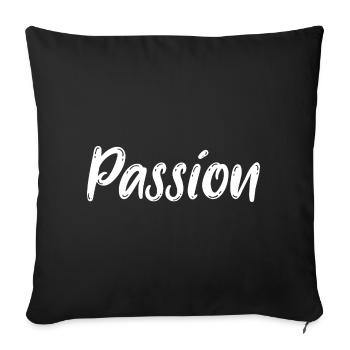 Passion Passion Vision Dreams - Sofa pillow with filling 45cm x 45cm - black - Front
