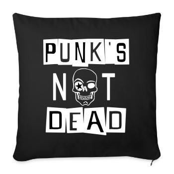 PUNK'S NOT DEAD - Sofa pillow with filling 45cm x 45cm - black - Front