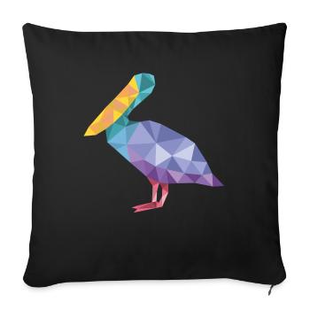 duck - Sofa pillow with filling 45cm x 45cm - black - Front