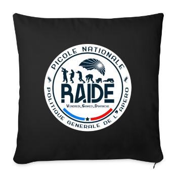 Picole Nationale - Humour Apéro - Coussin et housse de 45 x 45 cm - noir - Devant