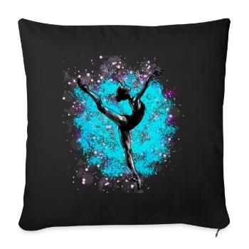 Dance - Sofakissen mit Füllung 45 x 45 cm - Schwarz - Vorne