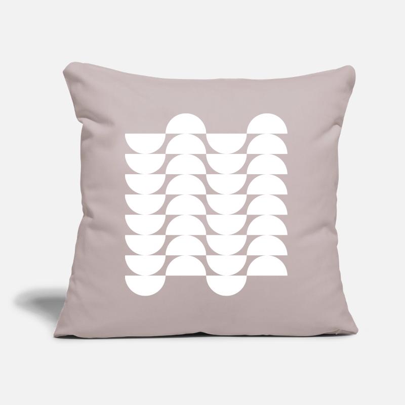 Wavegrid Half-Circle Pattern Sofa pillow with filling 45cm x 45cm
