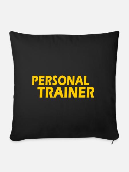 Personal trainer - Sofakissen mit Füllung 45 x 45 cm - Schwarz